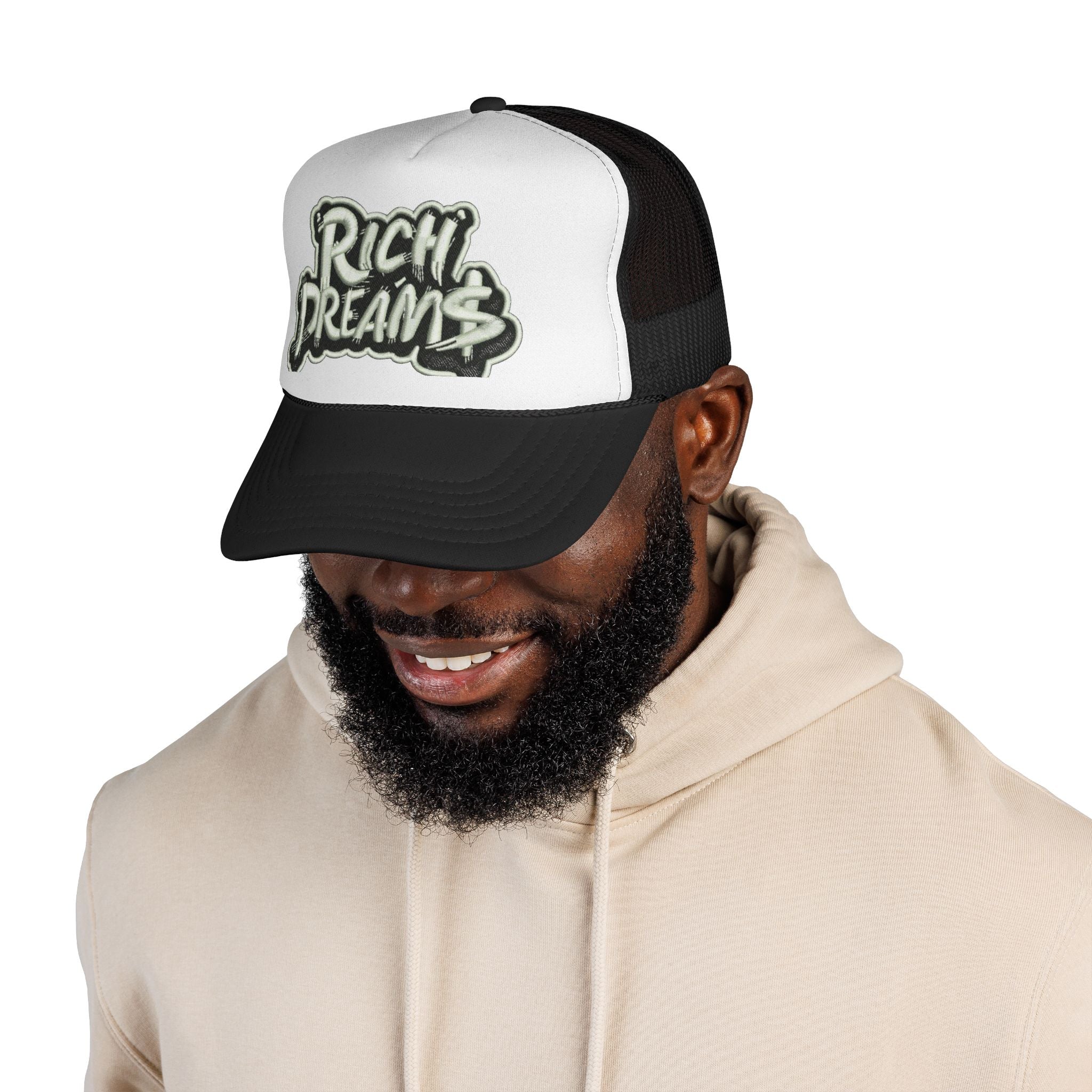 Rich Dreams Curved Peak Foam Trucker Cap