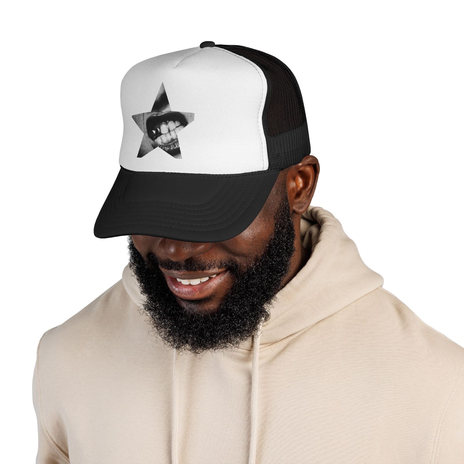 Glistening Curved Peak Foam Cap