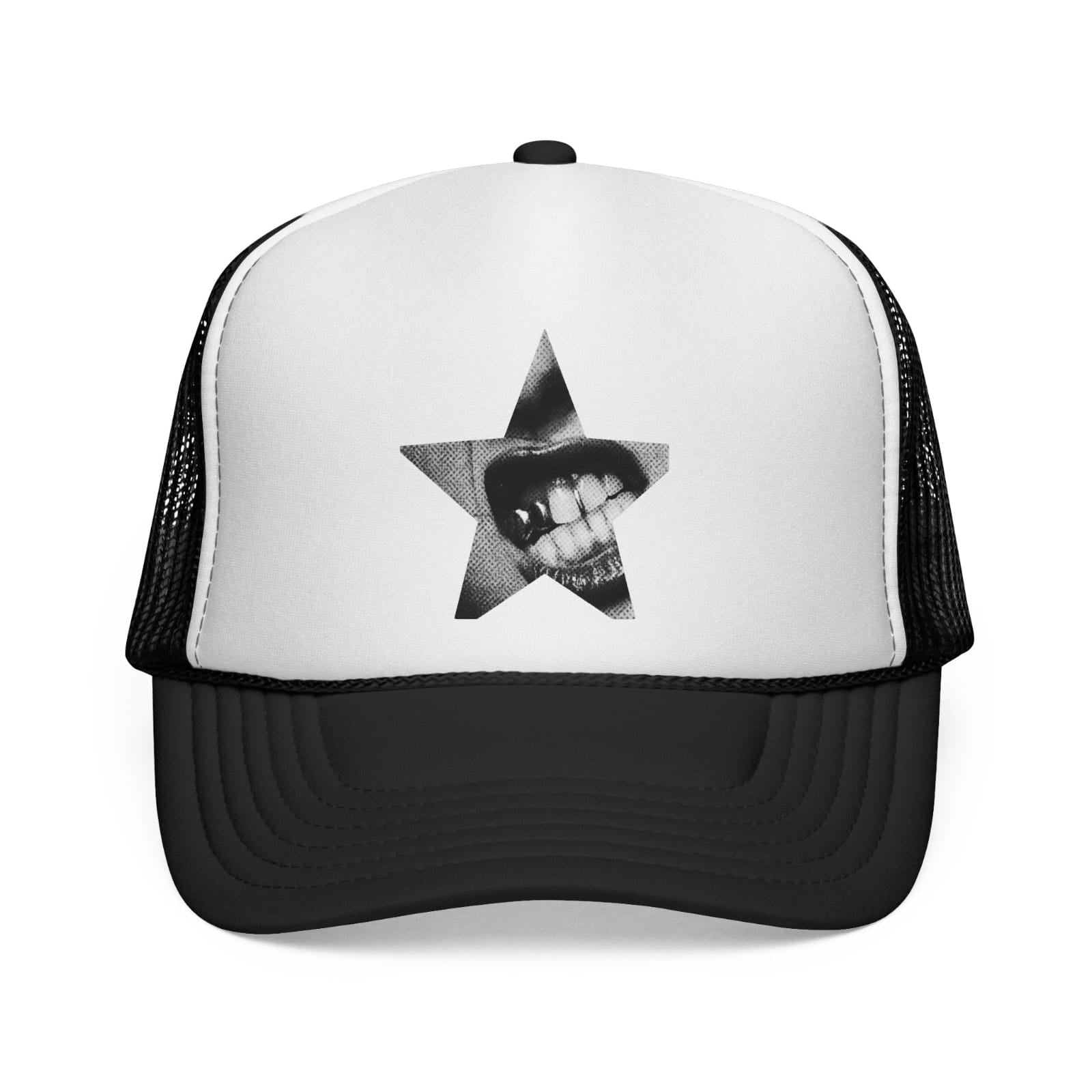 Glistening Curved Peak Foam Cap
