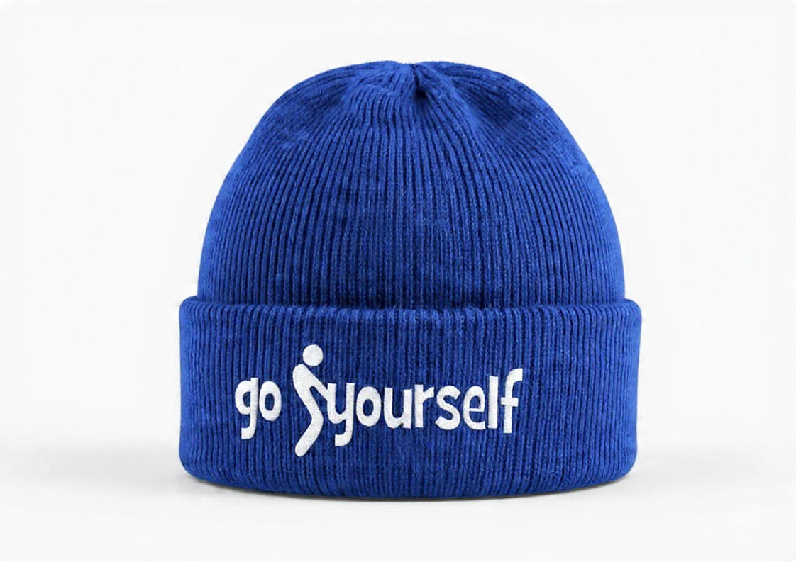 Go Find Yourself Cuffed Knitted Beanie