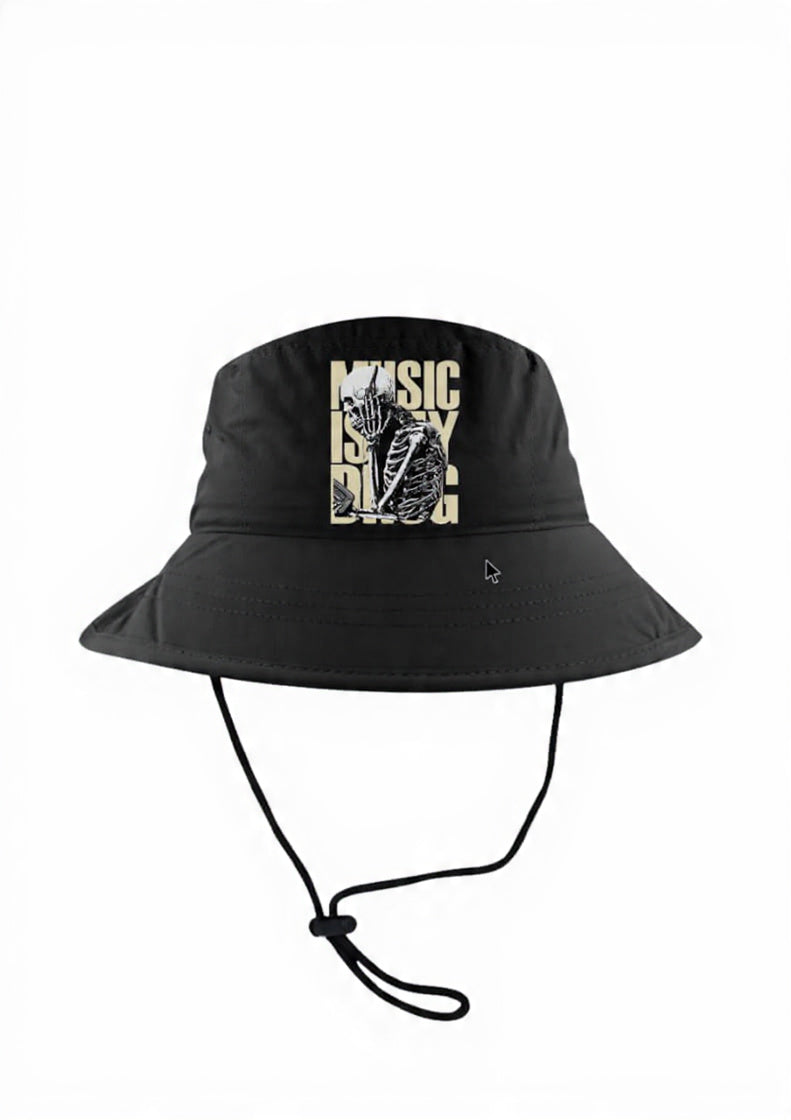 Music Is My Drug Perfomance Wide Brim