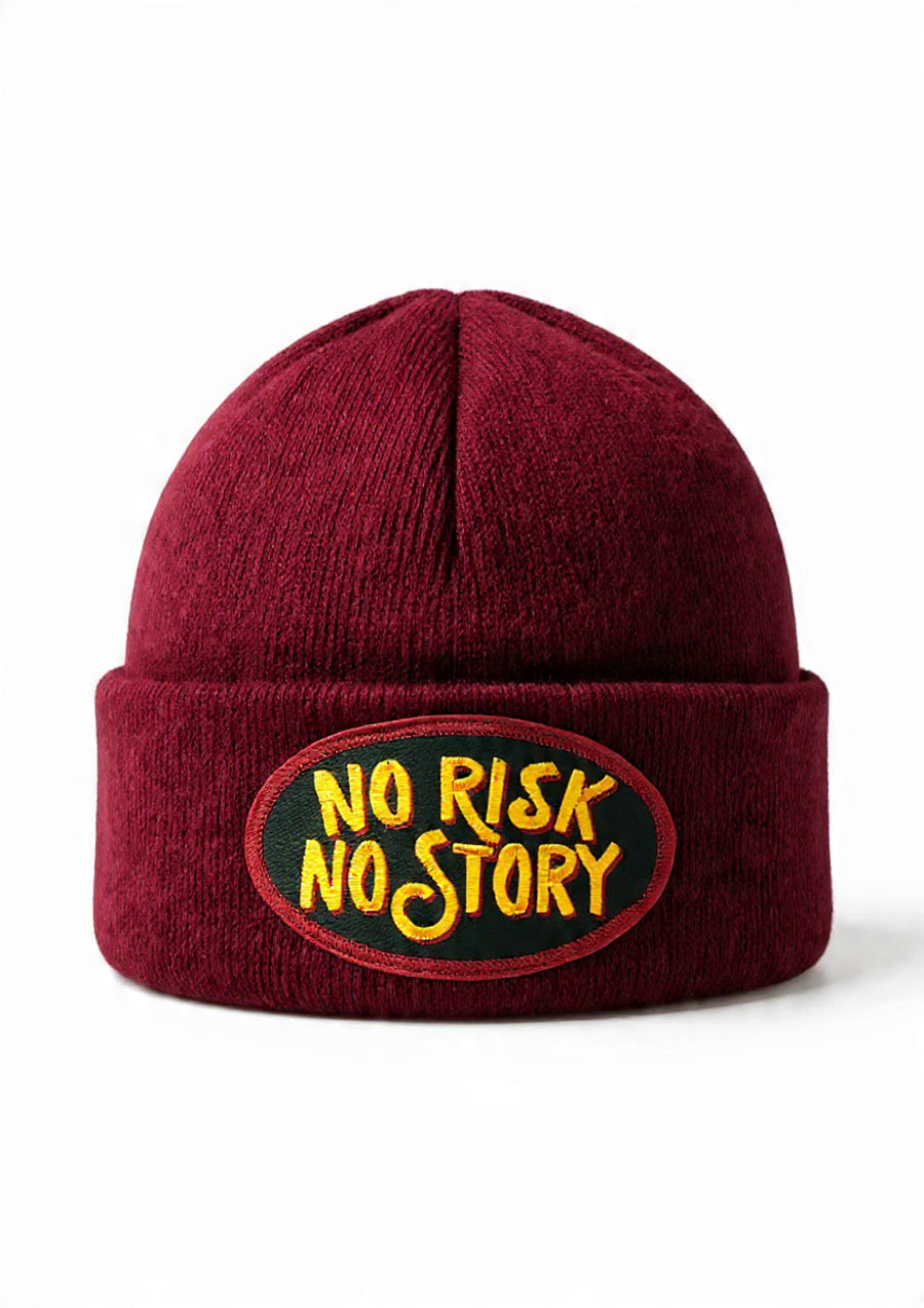 No Risk No Story Fleece Beanie