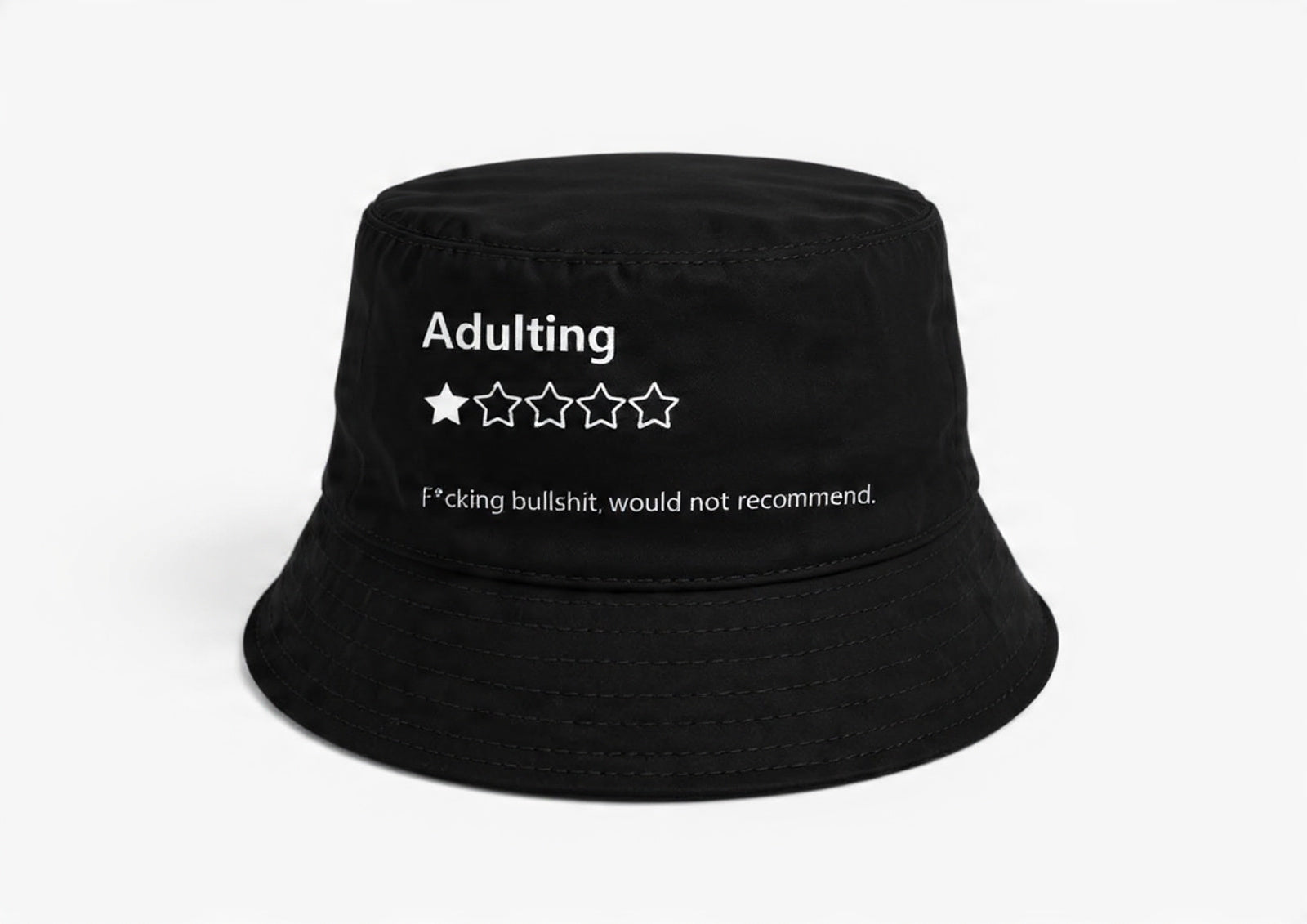 Adulting Review Bucket Hat