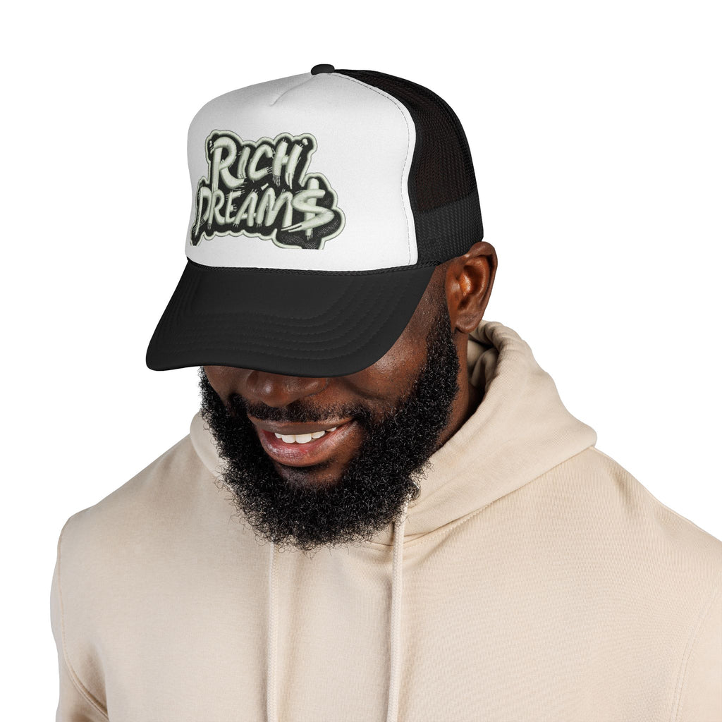 Rich Dreams Curved Peak Foam Trucker Cap