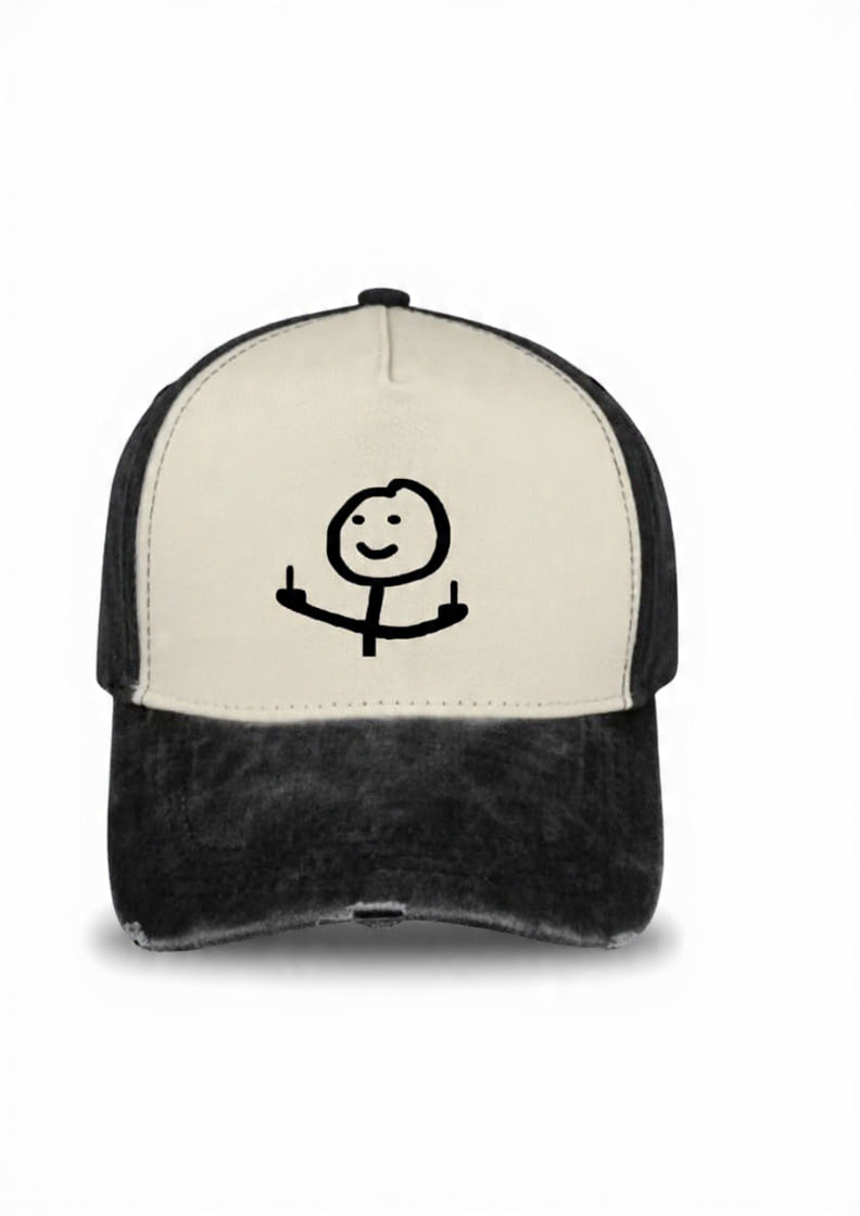 Middle Finger Washed 5 Panel Cap