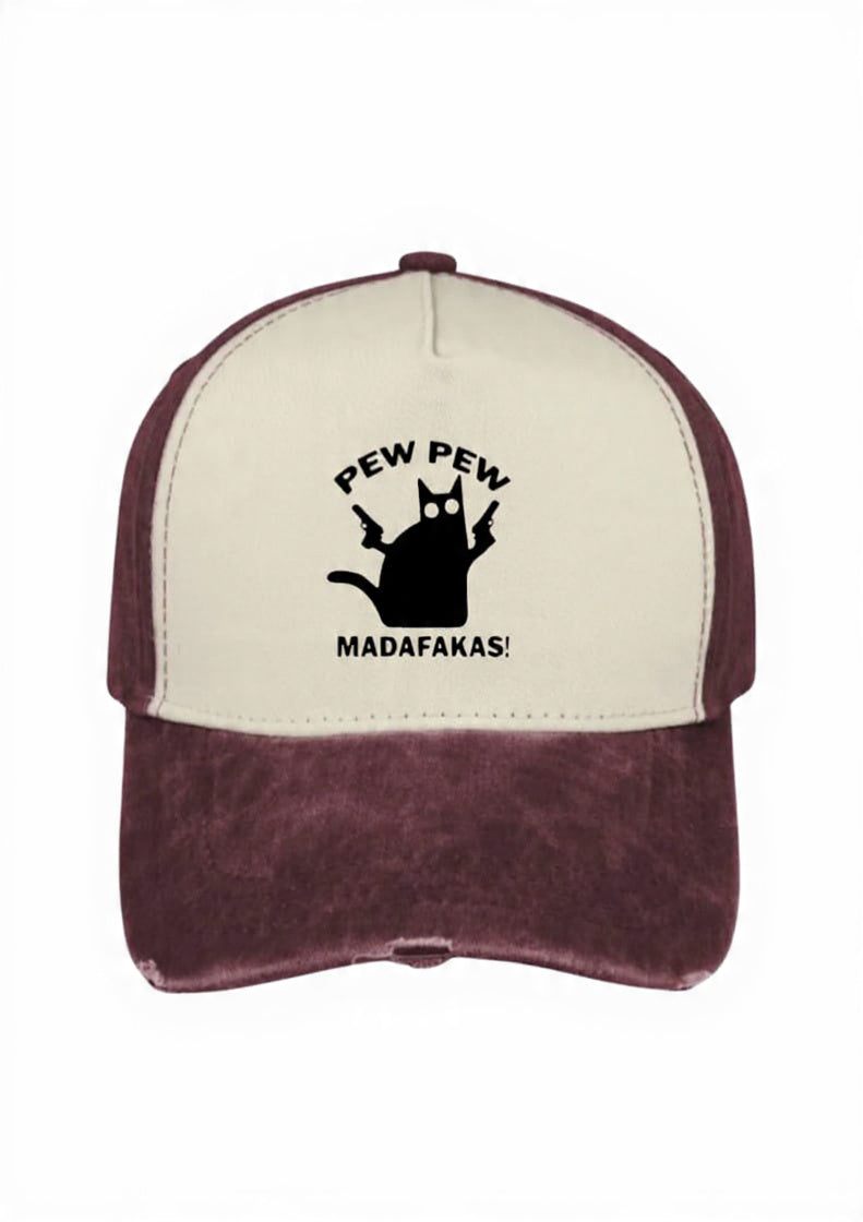 Pew Pew Washed 5 Panel Cap