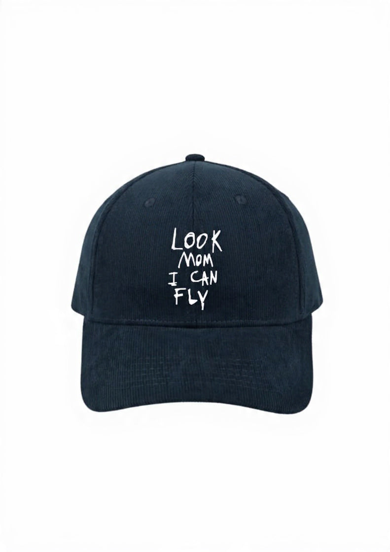 Look Mom I Can Fly Corduroy 6 Panel Cap