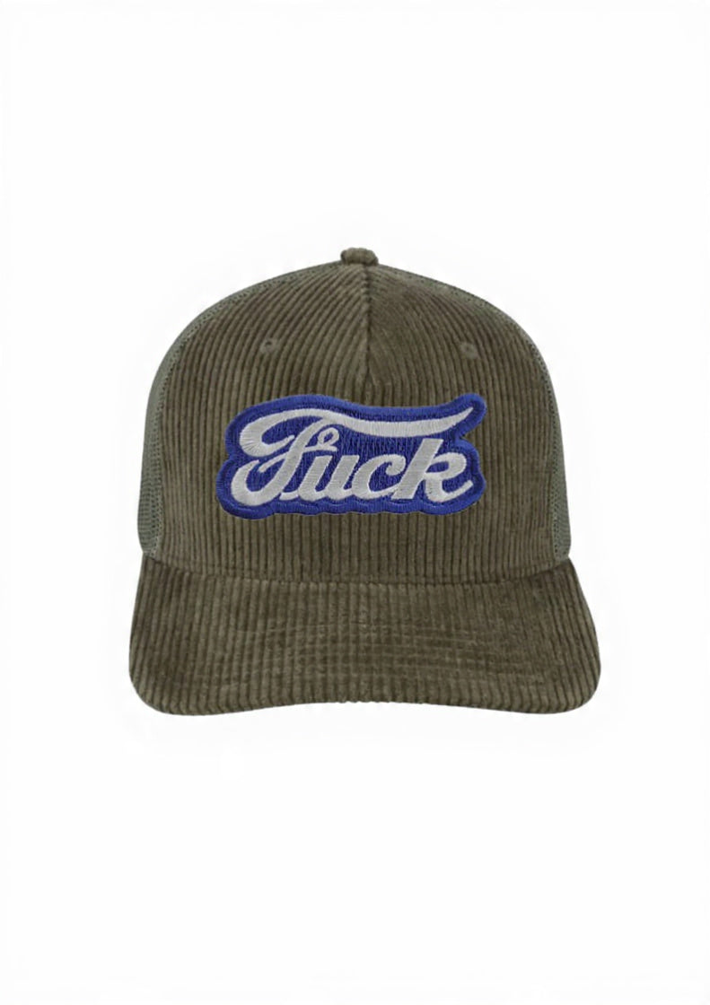 F- 5 Panel Corduroy Trucker Cap