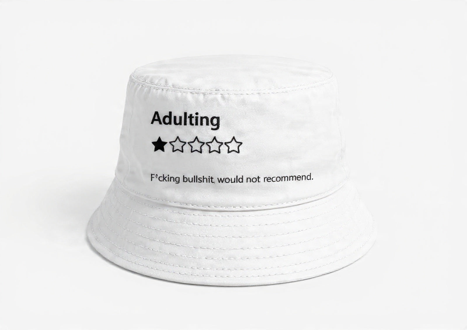 Adulting Review Bucket Hat
