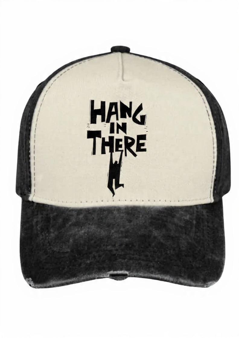 Hang In There Washed 5 Panel Cap
