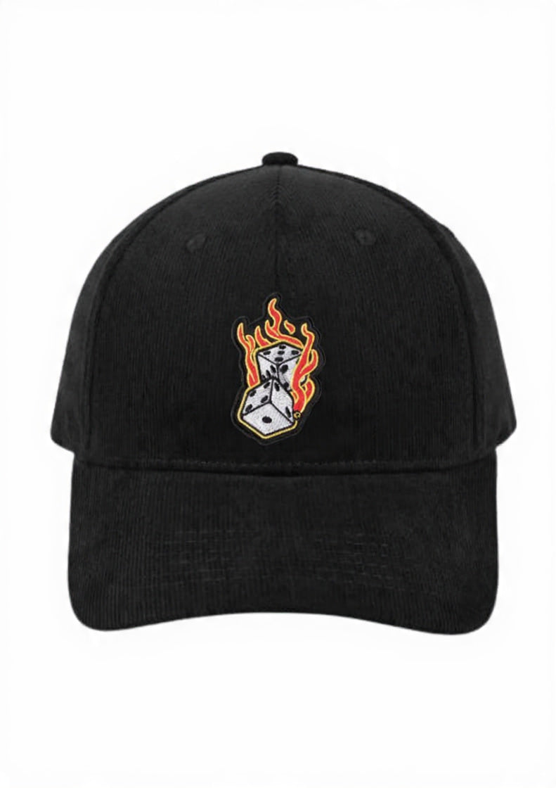 Burning Dices Corduroy 6 Panel Cap