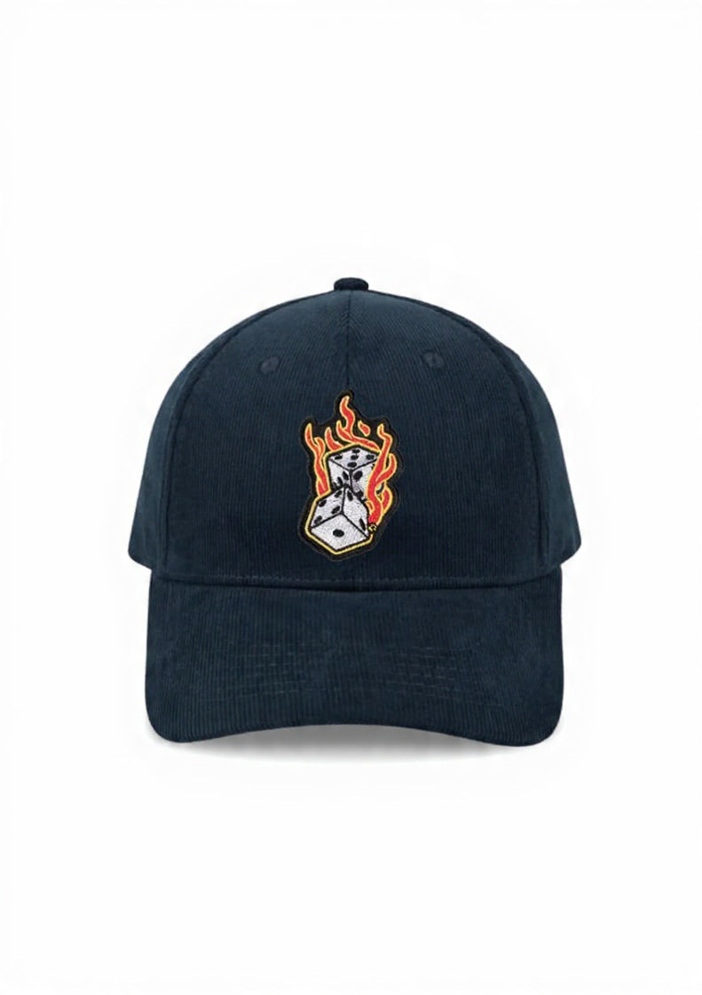 Burning Dices Corduroy 6 Panel Cap
