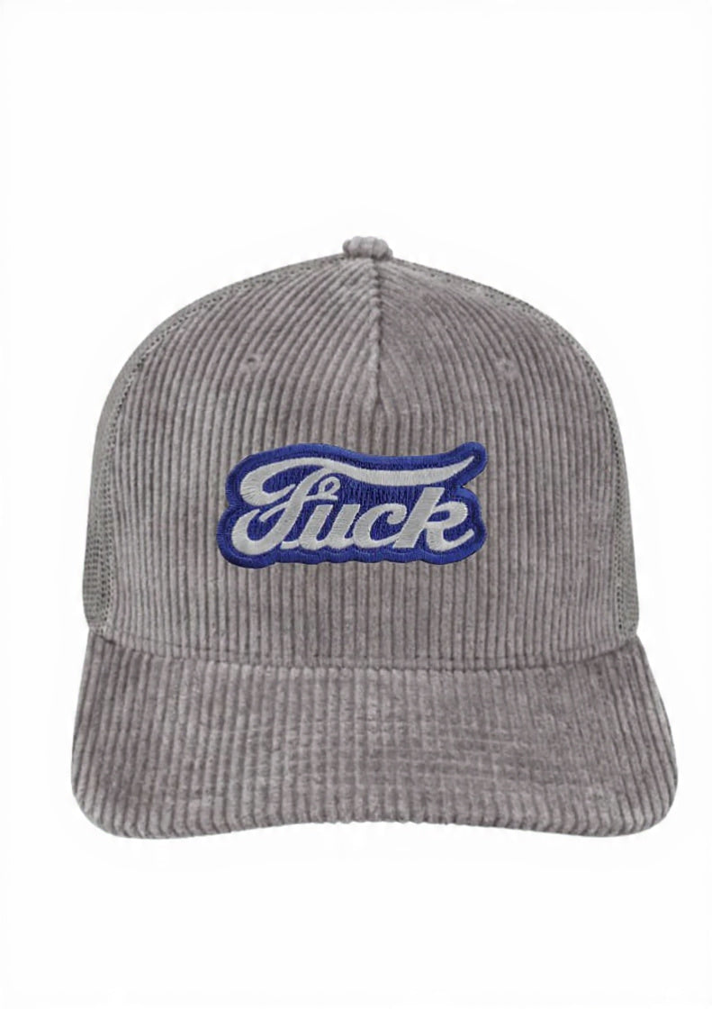 F- 5 Panel Corduroy Trucker Cap