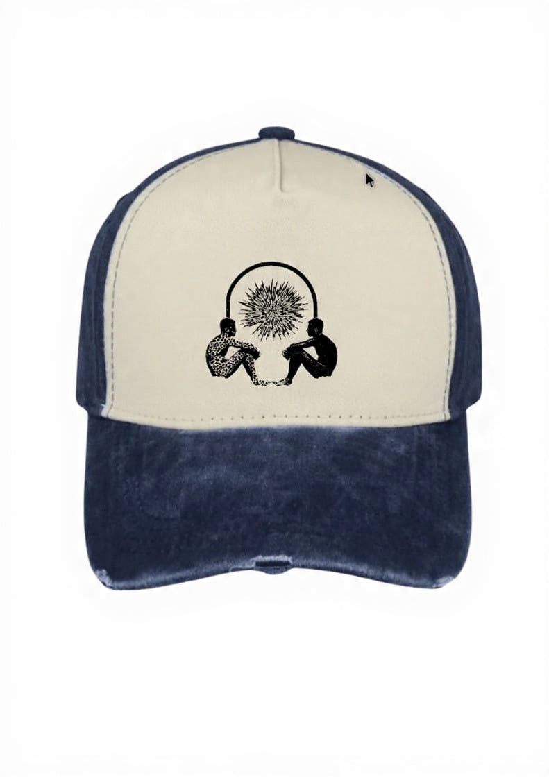 Printed Washed 5 Panel Cap