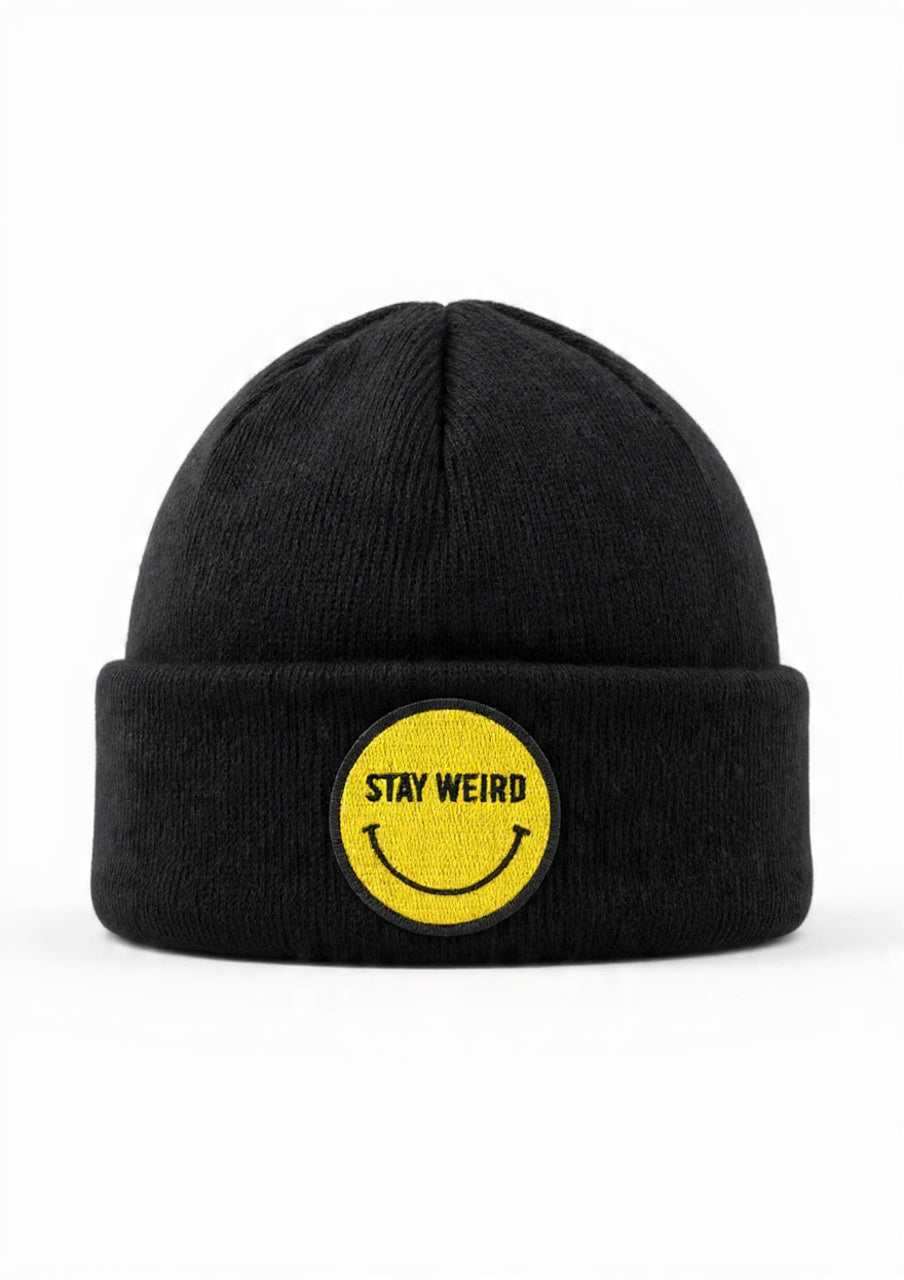 Stay Wierd Fleece Beanie