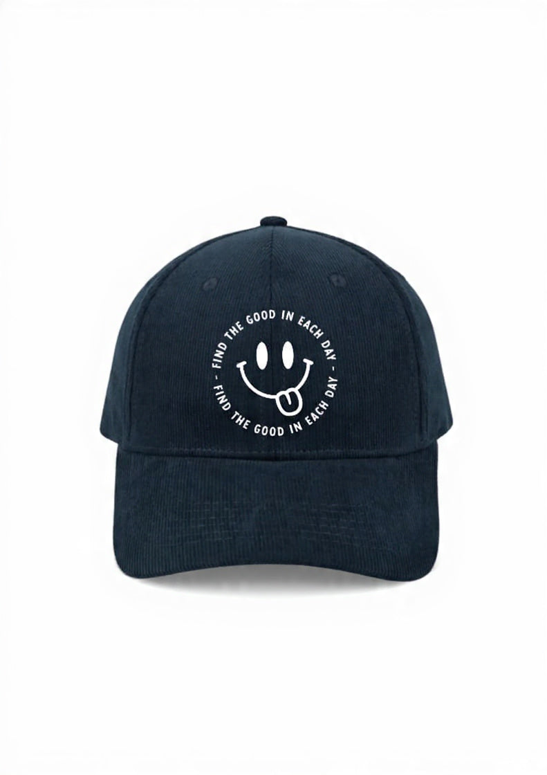 Find The Good In Each Day Corduroy 6 Panel Cap