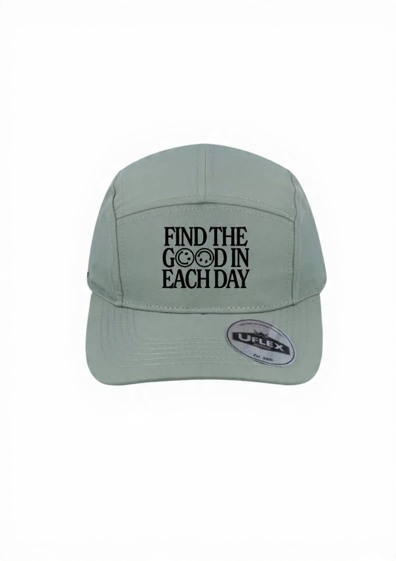 Find The Good In Each Day 5 Panel Ripstop Cap