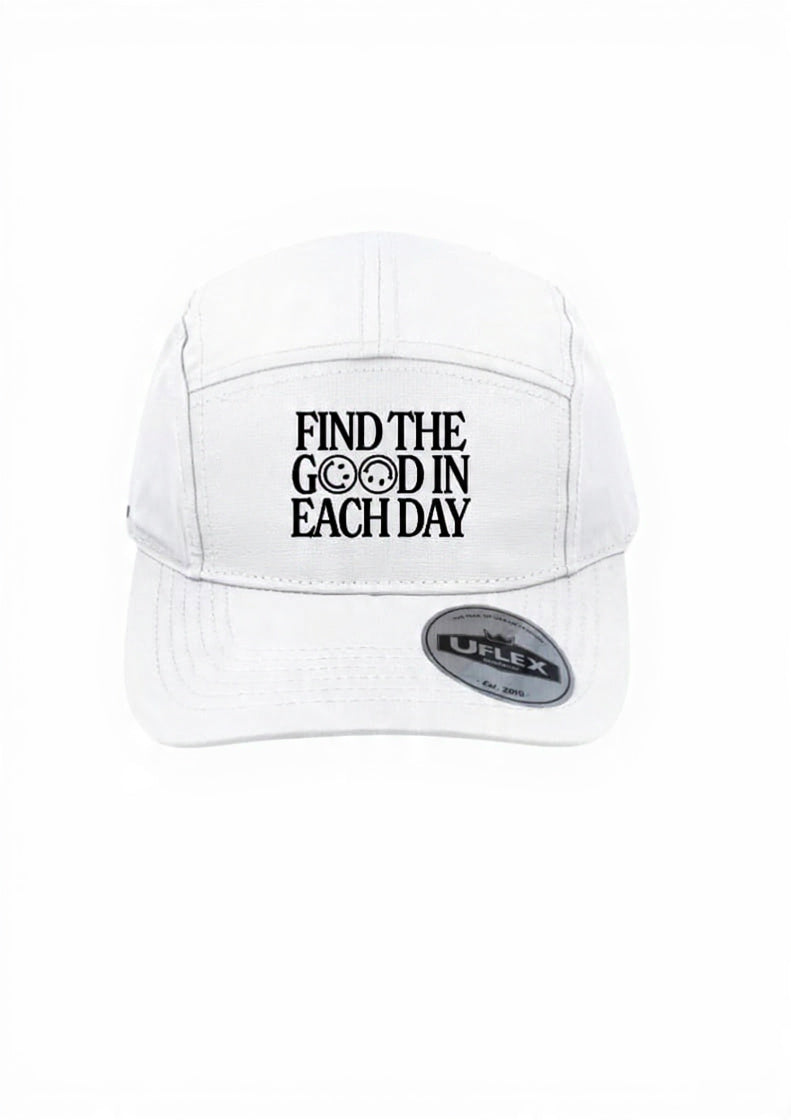 Find The Good In Each Day 5 Panel Ripstop Cap