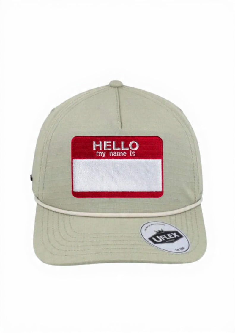 Hello 5 Panel Ripstop Dad Cap