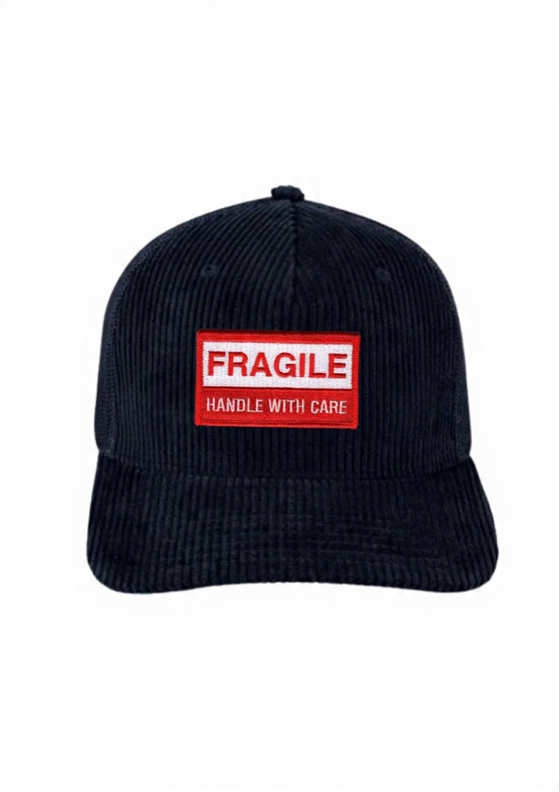 Fragile 5 Panel Corduroy Trucker Cap