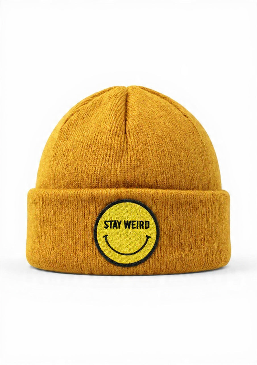 Stay Wierd Fleece Beanie