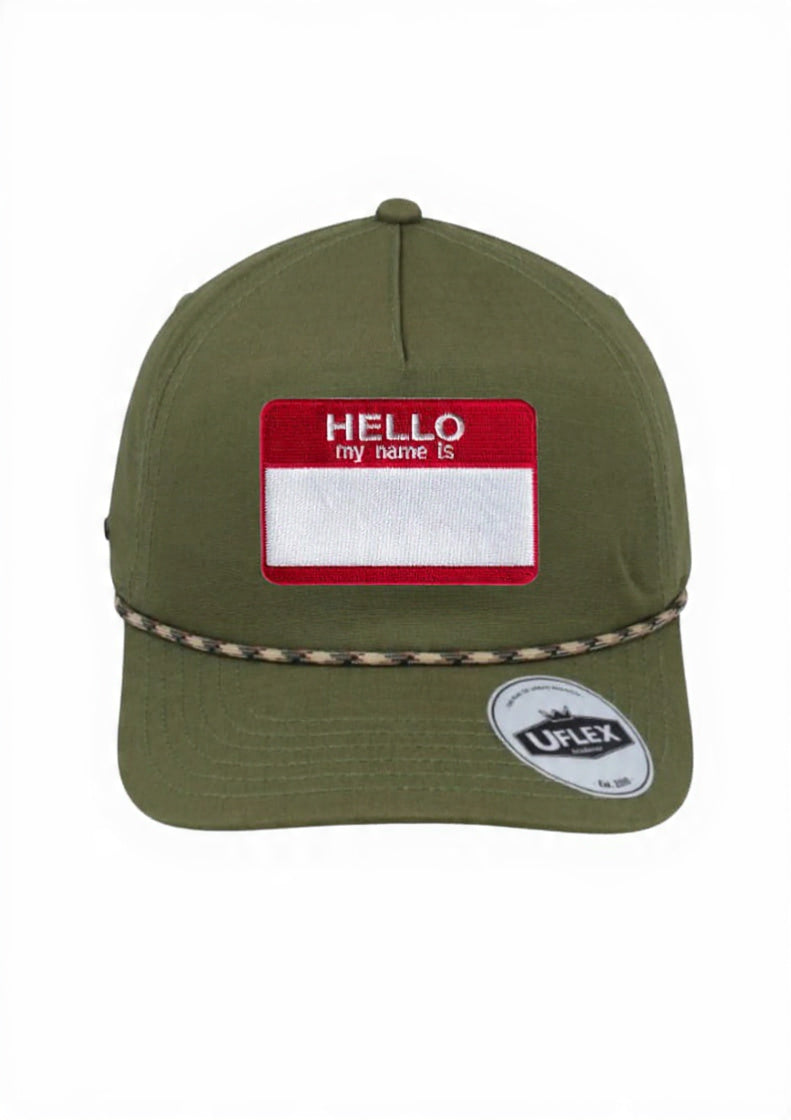 Hello 5 Panel Ripstop Dad Cap