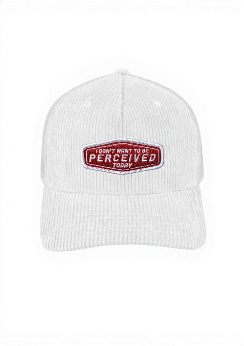 Perceived 5 Panel Corduroy Trucker Cap